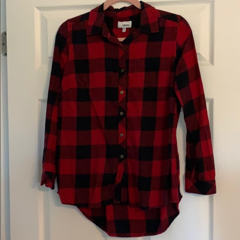 Sonoma checkered flannel shirt